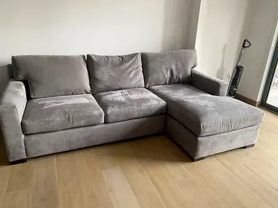 Cratebarrel axis L shape sofa
