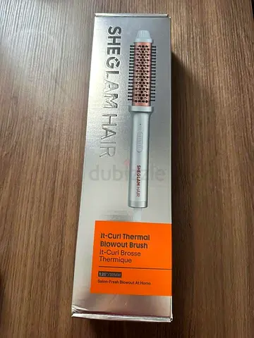 SHEGLAM thermal hair brush tor straightening and creating curls New