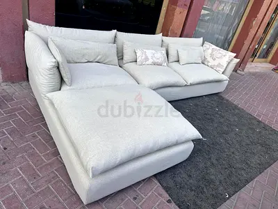 Marian Home Leather L shape sectional sofa