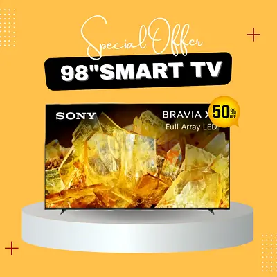 Sony 98 Inch X90L BRAVIA Full Array LED 4K HDR Smart TV | Free Delivery | Warranty