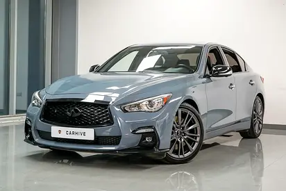 Aed 2,249/Month | Rare Machine | Infinity Q50 Red Sport 400hp | GCC | Original Paint | Warranty