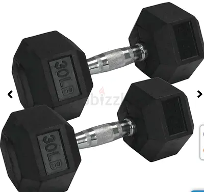 Pair of 30LB Dumbbells for Strength Training