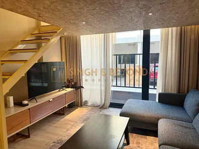 Furnished Loft Studio | Park Vista JVC | Balcony & City View