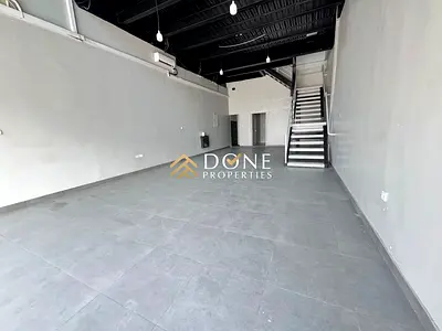 Hot offer luxury showroom with mazzine floor in business area ready to move only jest 110k