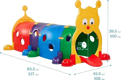 Colorful Caterpillar Playground for Kids indoor Outdoor