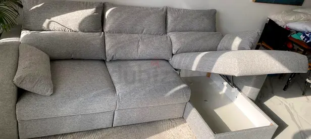IKEA eskilstuna L shape sofa bed under storage Space
