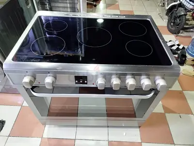 HOOVER latest model full electric ceramic 5 hobs cooking range oven fan stove 90x60 cooker