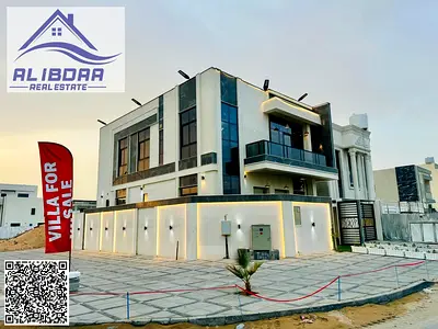 فيلا كورنر للإيجار السنوي – الحليو 2، عجمان بأرتداد خارجي كبير