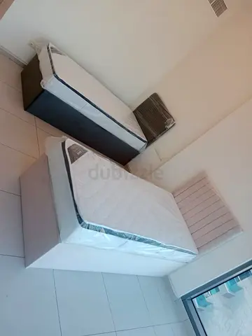 Single size bed frame with top pillow medical mattress