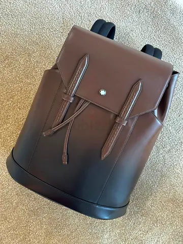 Montblanc Brown Leather Backpack