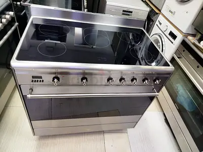 SMEG LATEST MODEL full electric ceramic 5 hobs cooking range dual fan stove new model smeg 90cm