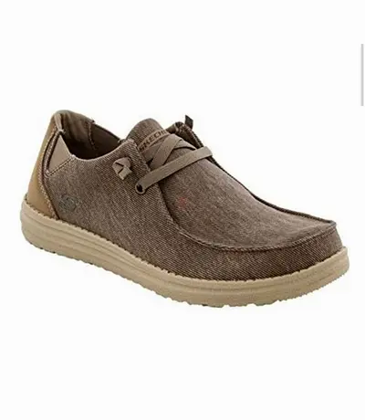 Two pieces Skechers Mens Melson-Raymon Canvas Slip On Moccasin