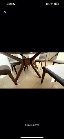 Stylish Dining Table with Modern Chairs