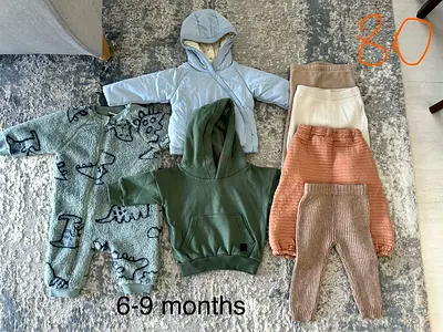 Warm clothes for a boy 6-9 months
