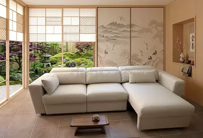 . Modern L-Shape Sofa Bed Design