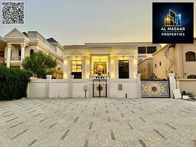 فيلا بتصميم القصور بمصعد ومسبح خاص طابقين وروف مساحه كبيرة قريبه من المسجد تملك حر لجميع الجنسيات