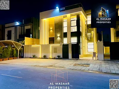 For sale: Al Yasmin villa, 6 bedrooms, with pool and roof, registration fees included, super deluxe finishing, freehold ownership, available to all na