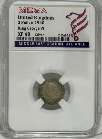 United Kingdom 3 pence coin 1940 60 AED