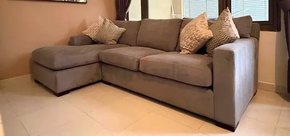 Like new condition cratebarrel lshape sofa