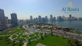 Corniche Facing Office for Rent in Al Majaz 2 | 2,400 Sqft | 2 Parking | Chiller Free | AED 120,000