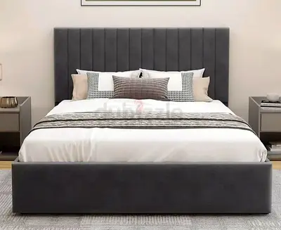 Brend New fabric wooden Queen size 160x200 Bed with Madical Matress Available