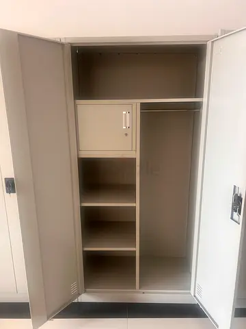 Two door steel cabinet