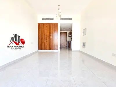 ( MONTHLY PAYMENTS )12 CHEQUES - SPACIOUS STUDIO AVAILABLE FOR FAMILY - RENT 36K - CAR PARKING + GYM FREE