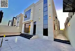 Villa with all registration and ownership fees included, ready to move in, in one of Ajman's mos