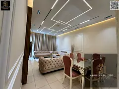 Two-bedroom hall apartment fully furnished with parking for annual rent in Ajman, featuring an open