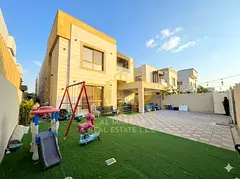 Stunning villa for sale, 5000 sq ft, including water, electricity, and air conditioning - Ajman, mai