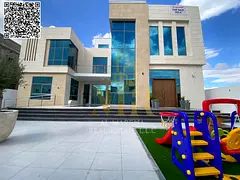 Luxury villa for sale in Al Yasmin – spacious areas with swimming pool, garden and children's 