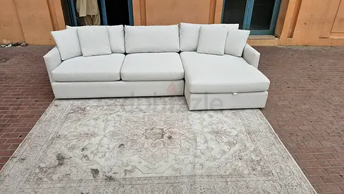 Lounge deep Cratebarrel L shape sofa