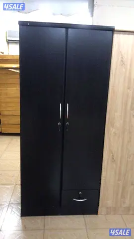 Black Wardrobe with Drawer
