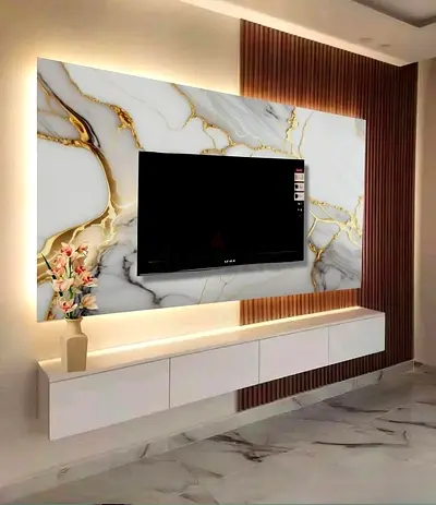 Elite Marble  Wood-Slat Media Suites