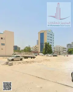 For sale in Ajman, residential/commercial land in Liwara 1, 3875 sq ft, G+6, corner plot on one stre