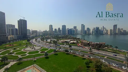 Just Listed | Corniche Facing Office | 1,400 Sqft | 1 Month FREE | Chiller FREE | Prime Al Majaz 2 Location | Only AED 110K