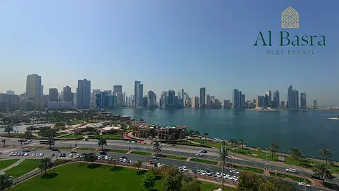 Corniche Facing Office | 1,400 Sqft | 1 Month Free | Chiller Free | Al Majaz 2 | AED 110K