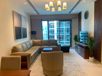 ELEGANT 1 BEDROOM | BRAND NEW APARTMENET | FULLY FURNISHED | 12 CHEQUES