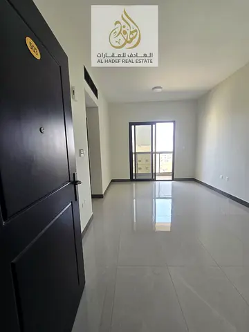 Seize the opportunity – a distinctive apartment for rent in Al Jurf 3 – Ajman 🏢 Two bedrooms and a living room 🚿 Two bathrooms 🌅 Balcony with an o