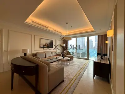 Burj Khalifa View | High Floor | Luxury 3BR+Maid