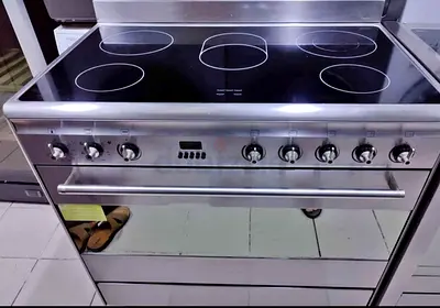 SMEG latest model electric ceramic 5 hobs cooking range oven dual fan stove 90x60 cooker italian bra