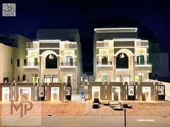 Villa calssic design for sale | ajman| al bahia | 6 master rooms, majlis, 2 halls, maid room, roof|