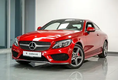 Aed 1,490/Month | Mercedes c200 AMG Coupe | GCC | Warranty