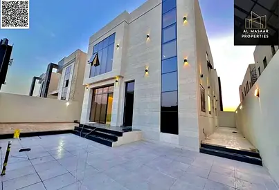 Villa with all registration and ownership fees included, ready to move in, in one of Ajman's most p
