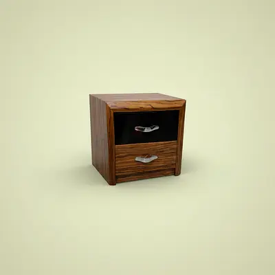 Stylish Wooden Nightstand with Drawers