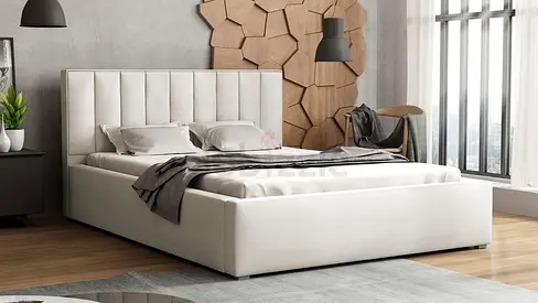 Brand new velvet fabric Bed with medical mattress