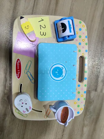 Melissa  Doug Wooden Activity Board for Kids