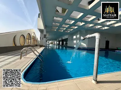 Opportunity to live in one of Ajman's best towers with a gym, parking, swimming pool, and children's play area.