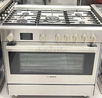 BOSCH latest model series 6 5 burner top gass oven electric dual fan cooking range 90x60 stove