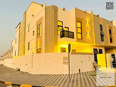 Luxury villa in Al Helio 1, Ajman, ready for immediate occupancy with high-end finishes and spacious living areas. Freehold ownership for all national